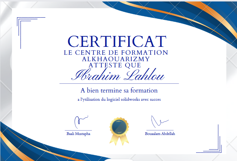 Exemple Certificat LAK